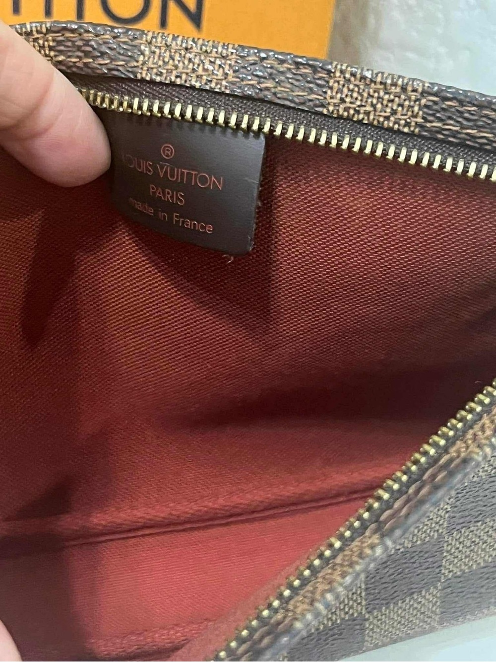 Louis Vuitton Damier Ebene Shoulder Pochette - Picture 11 of 13